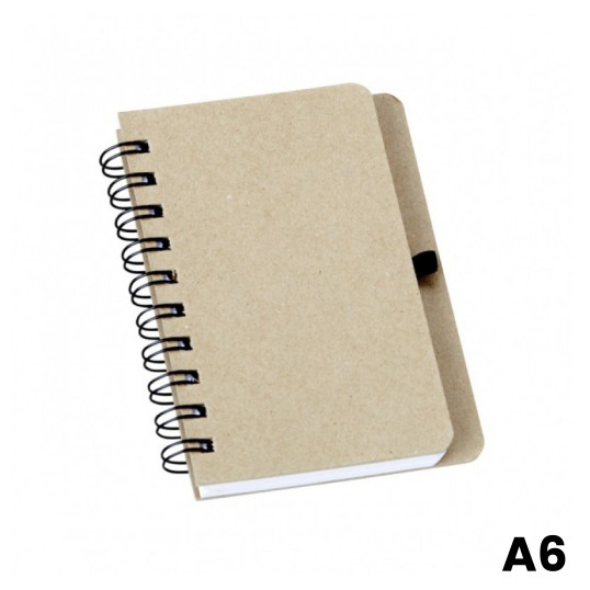 Caderneta em Kraft com Porta Caneta Personalizado
