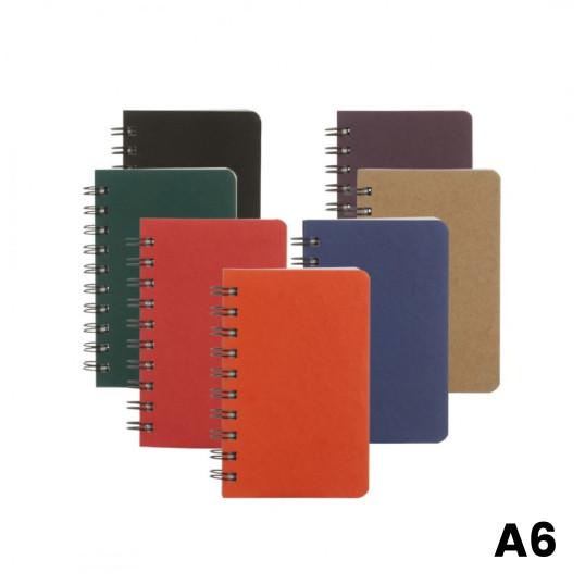 Caderno A6 Capa Dura Kraft Personalizada