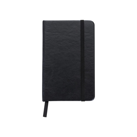 Caderneta A6 Tipo Moleskine Capa em Couro Sintético Personalizada