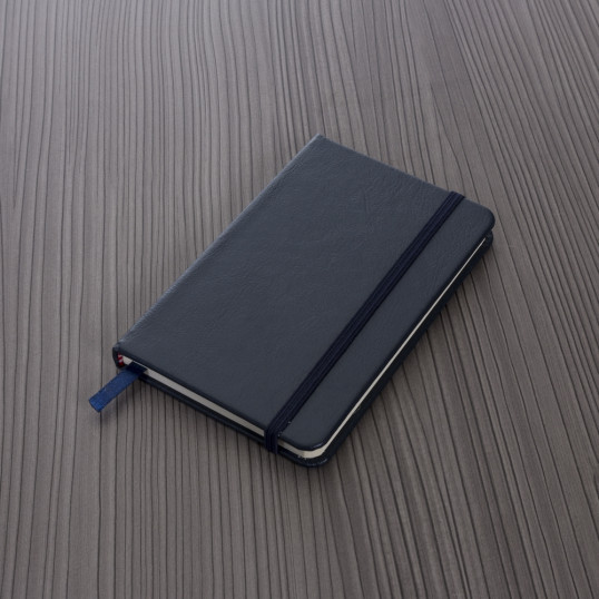 Caderneta A6 Tipo Moleskine Capa em Couro Sintético Personalizada