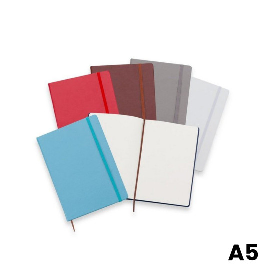 Caderneta A5 Capa Couro Sintético Personalizada