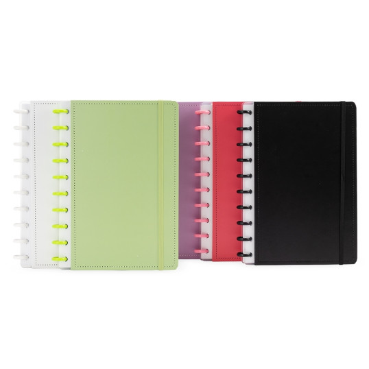 Caderno Capa Dura Disco Com Elástico ersonalizado