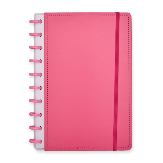 Caderno Capa Dura Disco Com Elástico ersonalizado