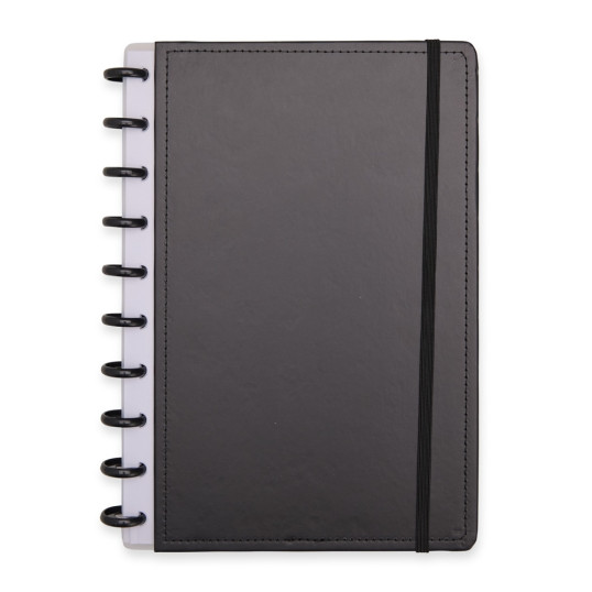 Caderno Capa Dura Disco Com Elástico ersonalizado