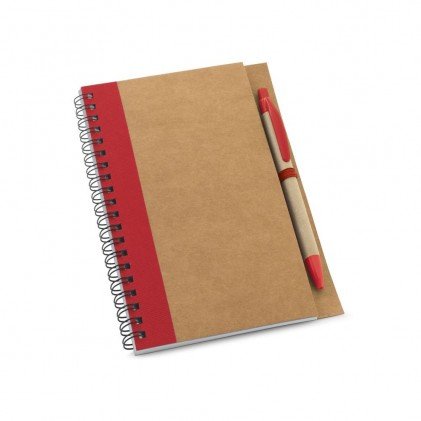 Caderno com Folhas Recicladas para Brinde Personalizado