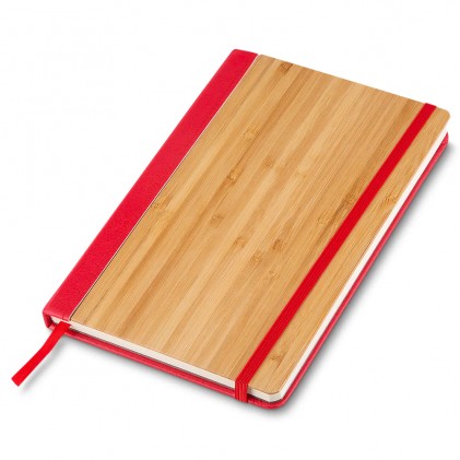 Caderno de Anotações com Capa de Bambu Personalizado