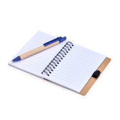 CADERNO ECOLÓGICO A6 RECICLADO COM CANETA Personalizado