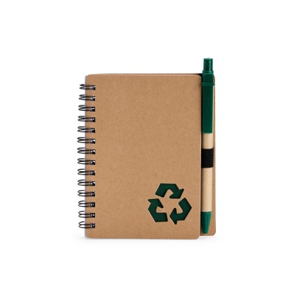 CADERNO ECOLÓGICO A6 RECICLADO COM CANETA Personalizado CADERNO ECOLÓGICO A6 RECICLADO COM CANETA Personalizado