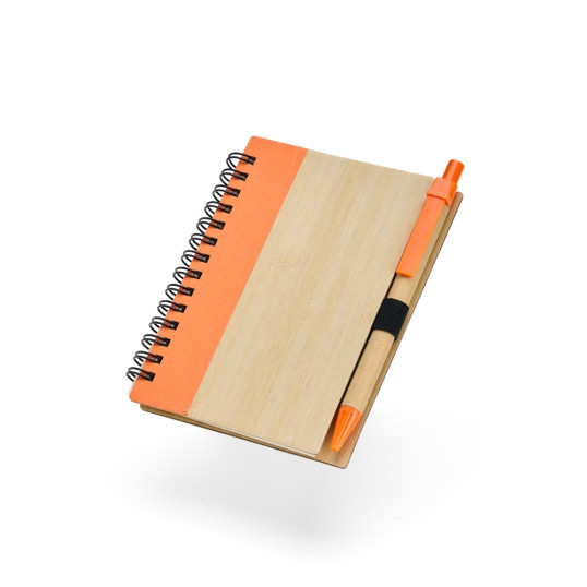 CADERNO ECOLÓGICO COM CANETA A6 Personalizado