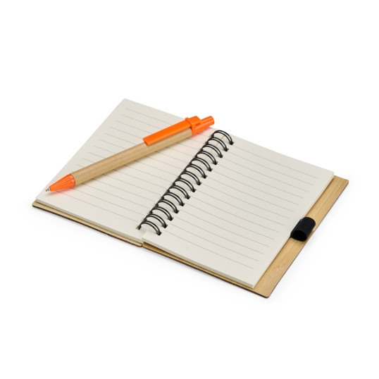CADERNO ECOLÓGICO COM CANETA A6 Personalizado