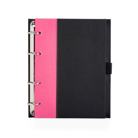 Caderno Fichário de Couro Sintético Personalizado