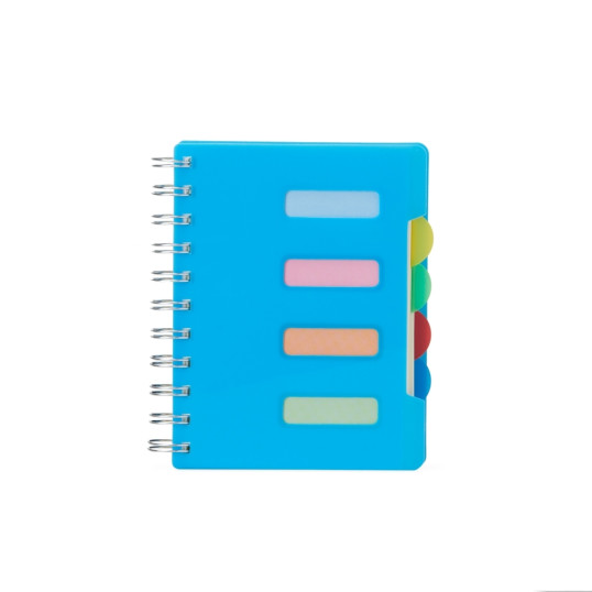 Caderno Pequeno com Divisórias Coloridas Personalizado