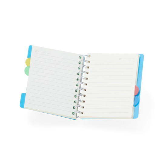 Caderno Pequeno com Divisórias Coloridas Personalizado
