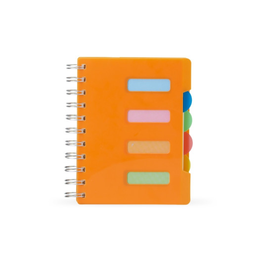 Caderno Pequeno com Divisórias Coloridas Personalizado