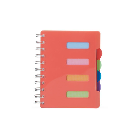 Caderno Pequeno com Divisórias Coloridas Personalizado