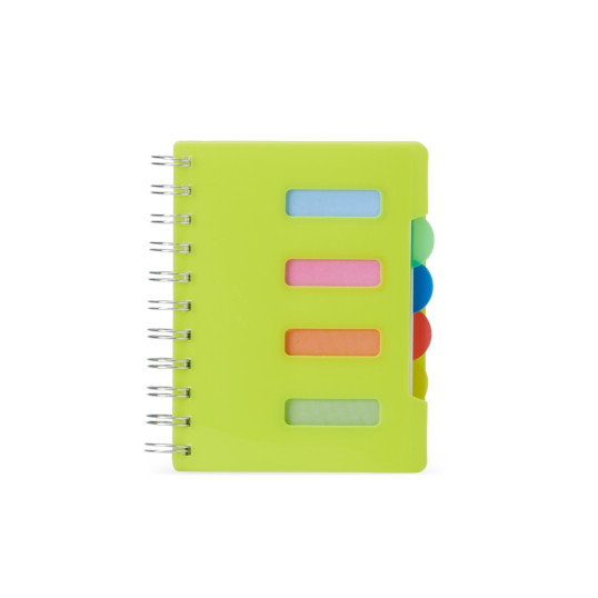 Caderno Pequeno com Divisórias Coloridas Personalizado