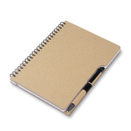 Caderno Reciclado com Caneta Personalizado
