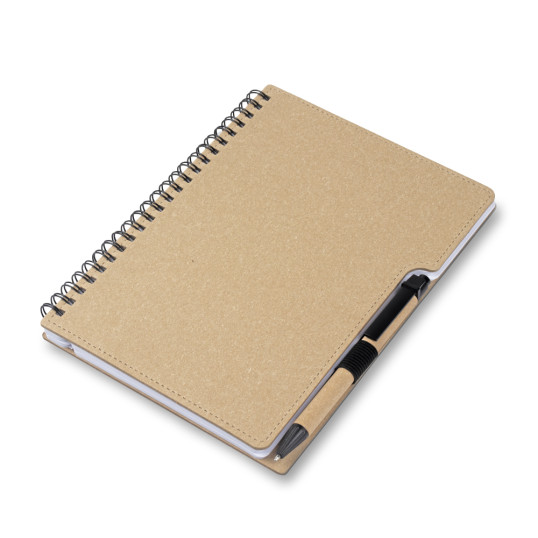 Caderno Reciclado com Caneta Personalizado