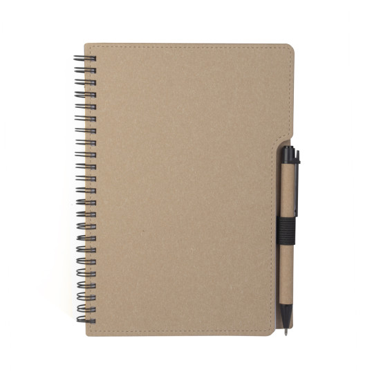 Caderno Reciclado com Caneta Personalizado