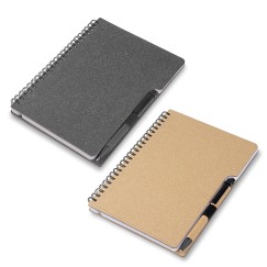 Caderno Reciclado com Caneta Personalizado