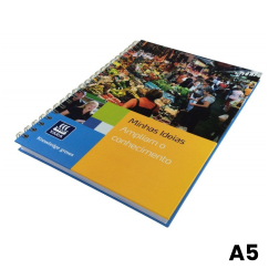 Caderno A5 Wire-o Personalizado