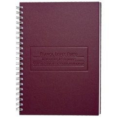 Caderno Wire-o Capa Dura Emborrachado Personalizado