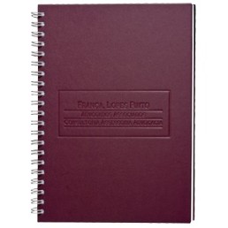 Caderno Wire-o Capa Dura Emborrachado Personalizado