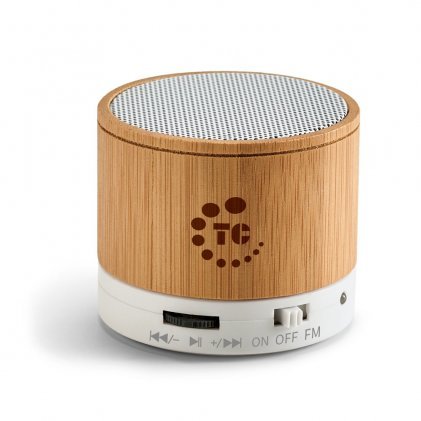 Caixa de som em Bambu Personalizada
