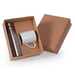 Caixa Presente com Berço para Caneca e Garrafa Personalizada