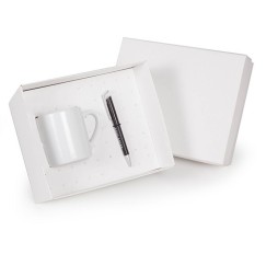 Caixa Presente com Berço para Caneta e Caneca Personalizada
