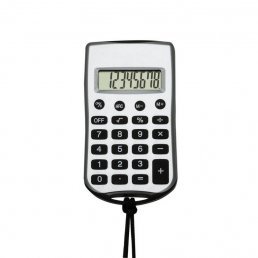 Calculadora Plástica com Cordão Personalizado