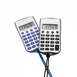 Calculadora Plástica com Cordão Personalizado