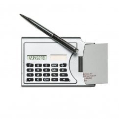 Calculadora Plástica com Porta Cartão Personalizado