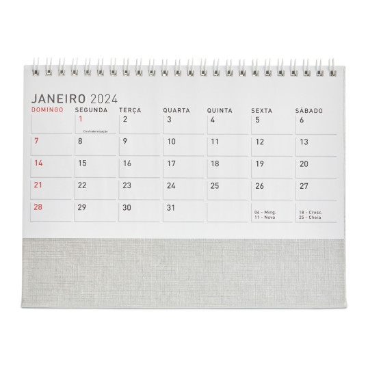 Calendário de Mesa 2026 Grande Personalizada