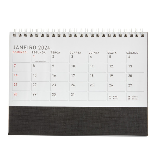 Calendário de Mesa 2026 Grande Personalizada