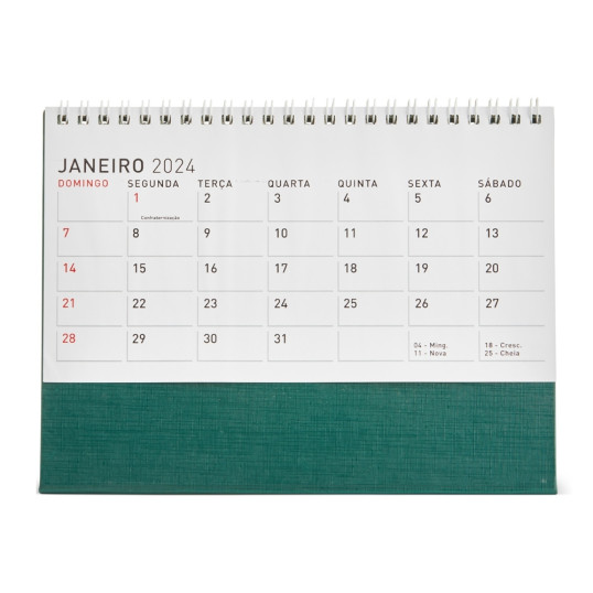 Calendário de Mesa 2026 Grande Personalizada