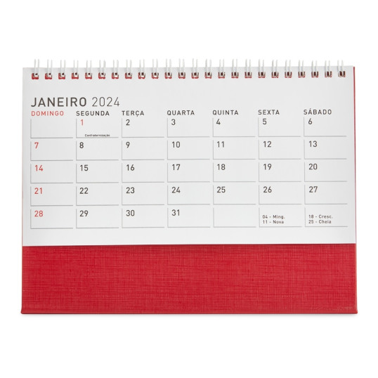Calendário de Mesa 2026 Grande Personalizada