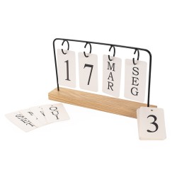 Calendário Permanente Madeira Personalizado