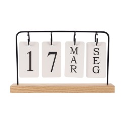 Calendário Permanente Madeira Personalizado