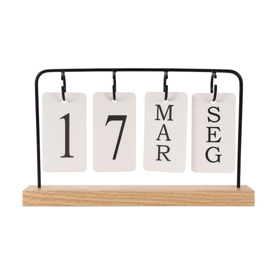 Calendário Permanente Madeira Personalizado