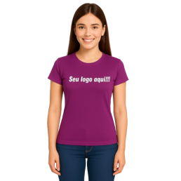 Camiseta Baby Look Feminino em Poliéster Personalizada
