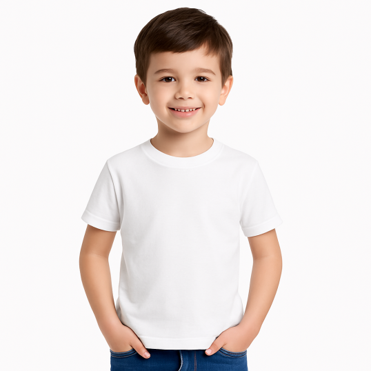Camiseta Infantil em Algodão Personalizada
