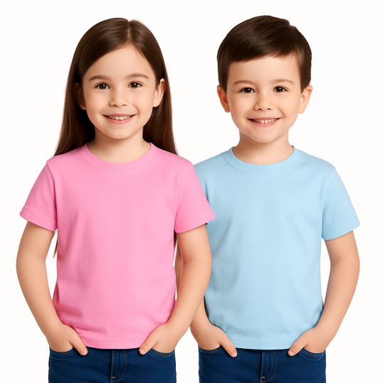 Camiseta Infantil em Algodão Personalizada