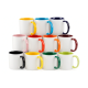Caneca Cerâmica Alça e Interior Colorido 325 ml Personalizada