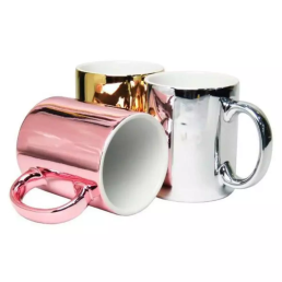 Caneca Cerâmica Cromada 325 ml Personalizada