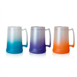 Caneca Chopp Degradê com Gel 450 ml Personalizada