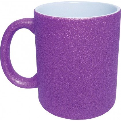 Caneca de Cerâmica com Glitter 325 ml Personalizada