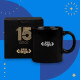 Caneca De Cerâmica Preta 270 ml PersonalizadPersonalizada