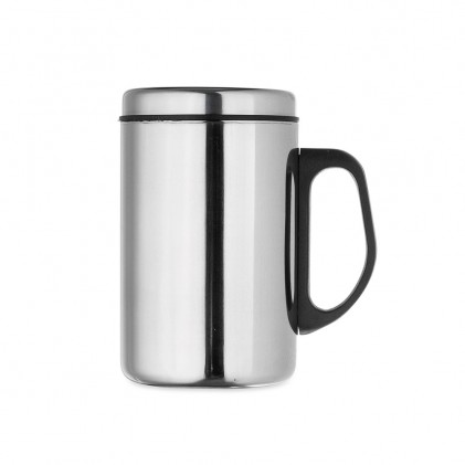 Caneca Inox com Parede Dupla e Tampa 350 ml Personalizada