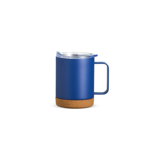 Caneca Térmica Inox com Base Cortiça de 400 ml Personalizada